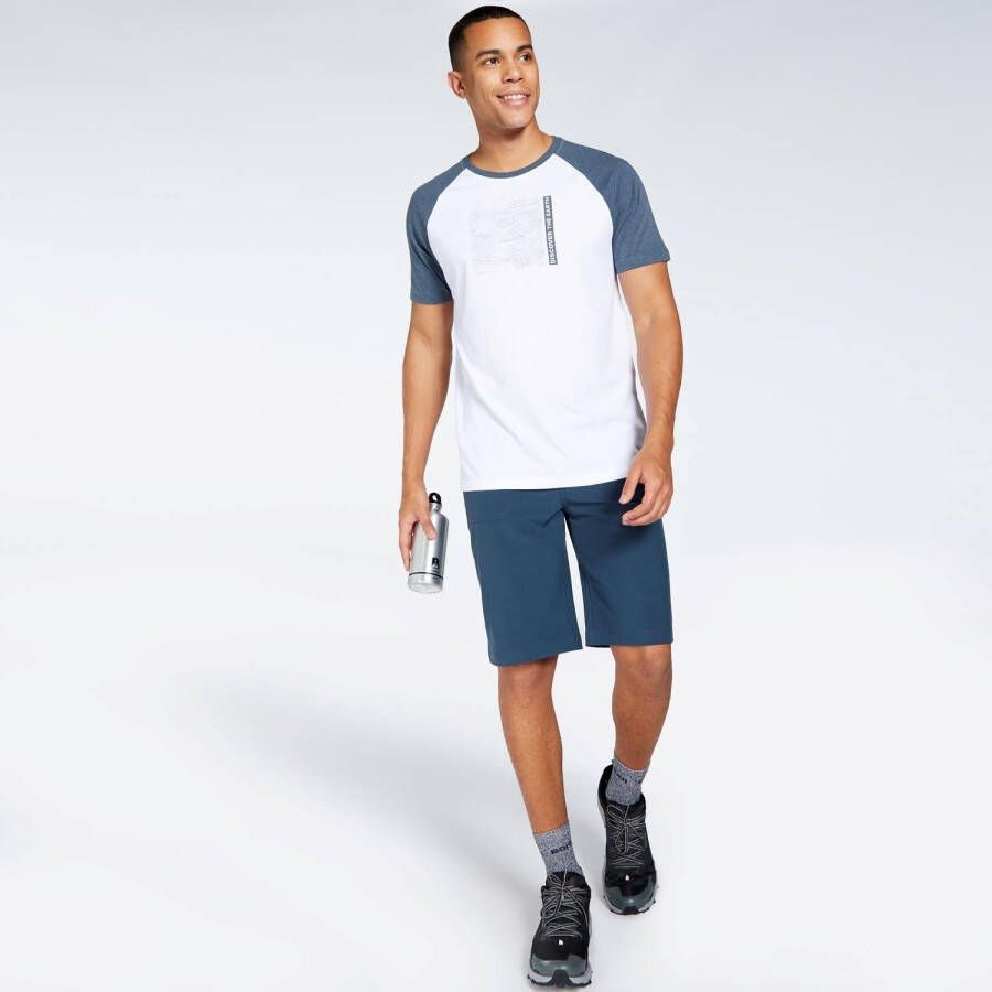 BORIKEN oudoorshirt wit blauw heren
