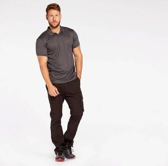 BORIKEN outdoorpolo grijs heren