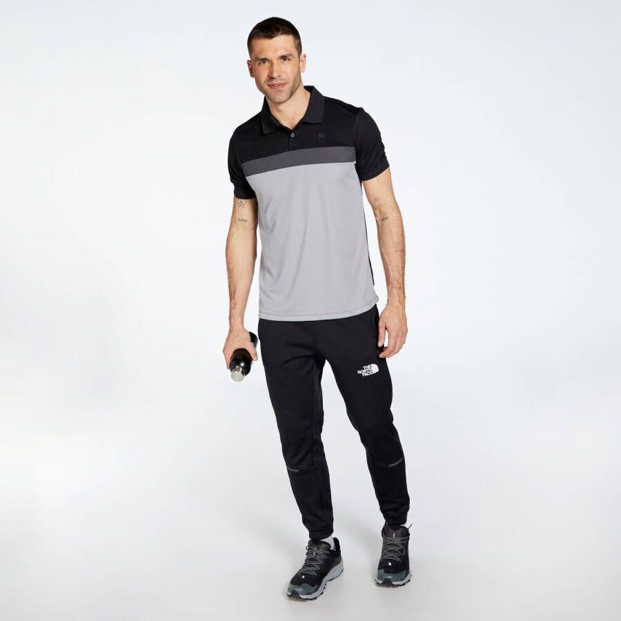 BORIKEN outdoorpolo zwart grijs heren