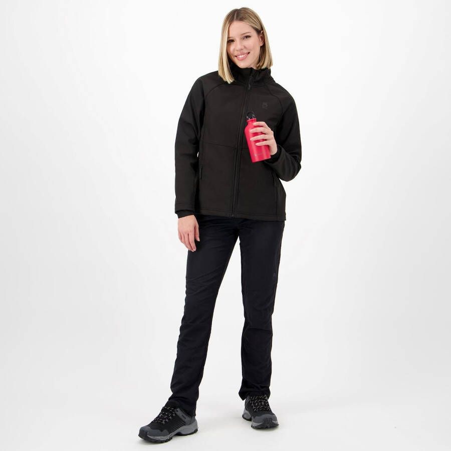 BORIKEN softshell outdoorjas zwart dames