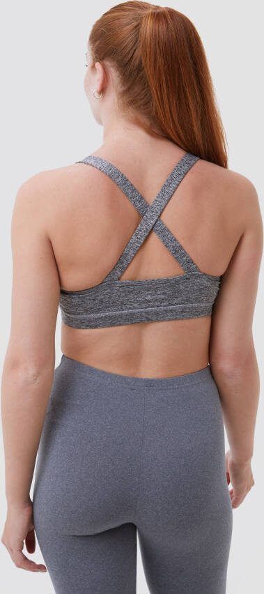 DOONE drytec crop sporttanktop grijs dames
