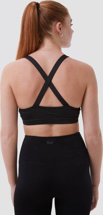 DOONE drytec crop sporttanktop zwart dames