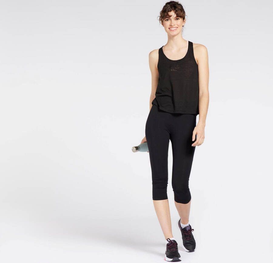 DOONE supportive aerobics racerback sporttanktop zwart dames