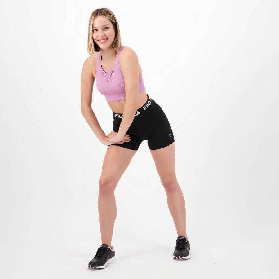Fila basic crop hardlooptanktop roze dames