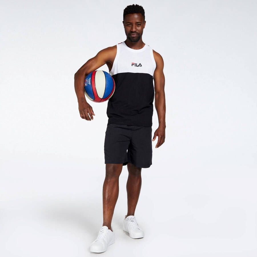 Fila dalie tanktop wit zwart heren