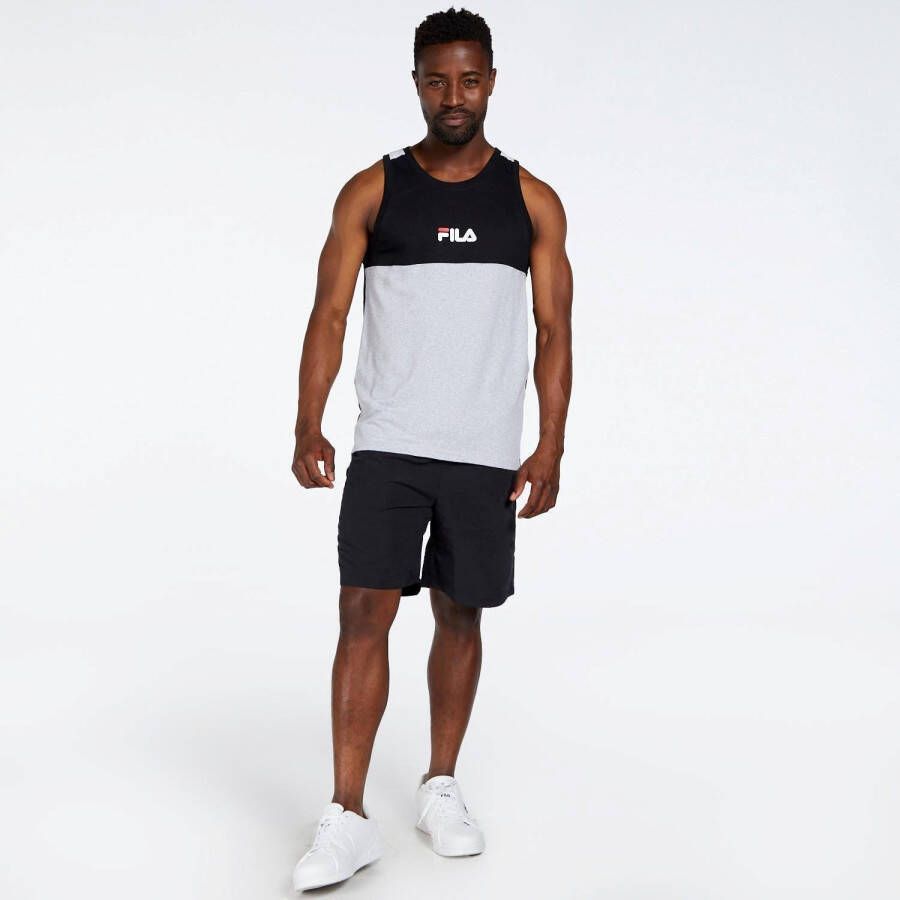 Fila dalie tanktop zwart grijs heren