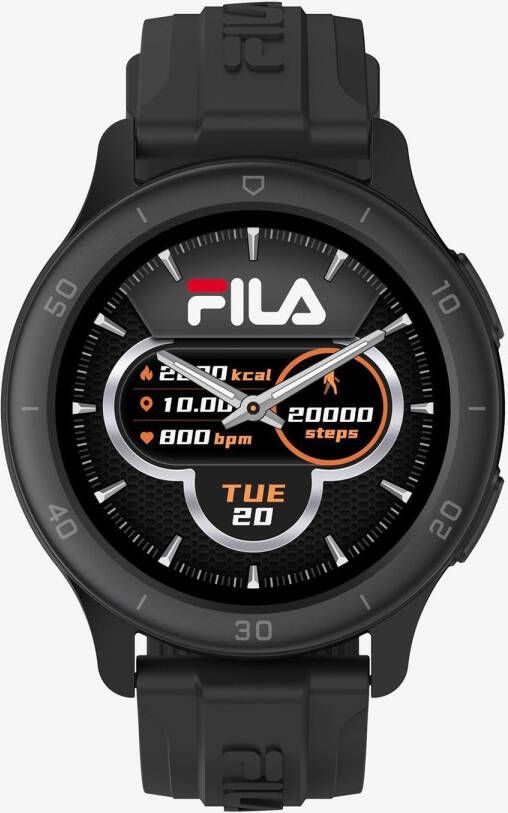 Fila easy trip hartslag monitor smartwatch zwart