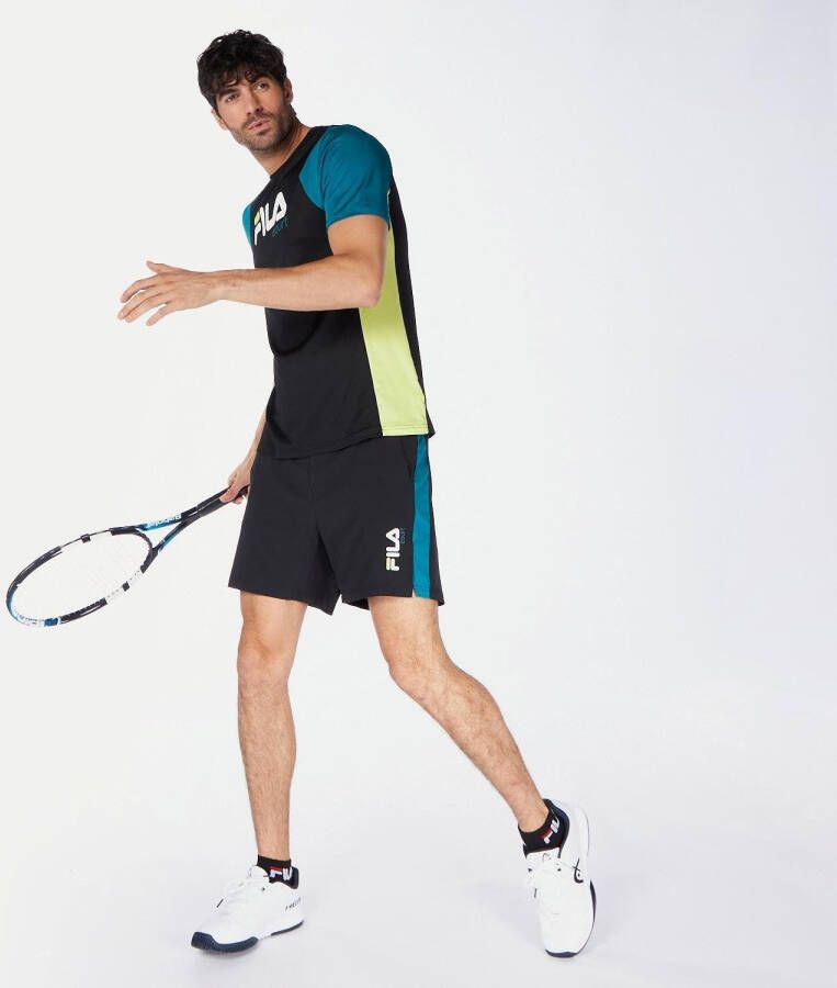 Fila tennisshirt zwart heren