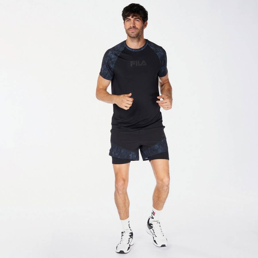 Fila training hardloopshirt zwart grijs heren