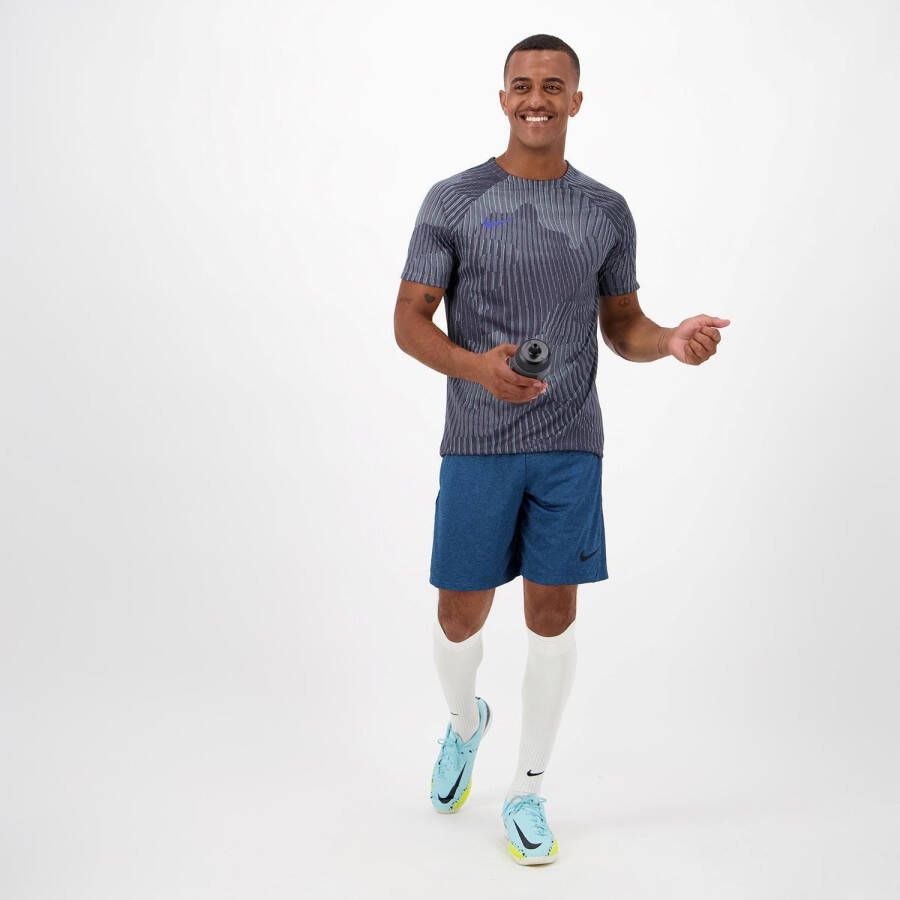 Nike academy 23 all over print voetbalshirt grijs heren
