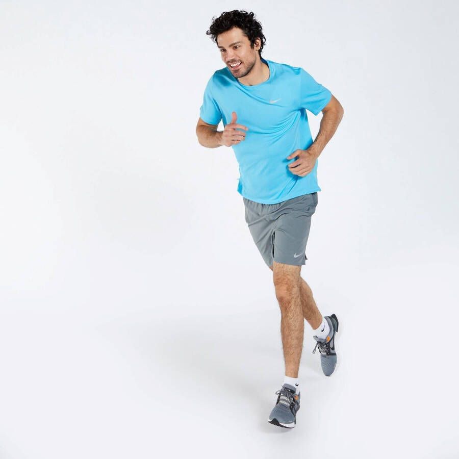 Nike challenger hardloopshort grijs heren