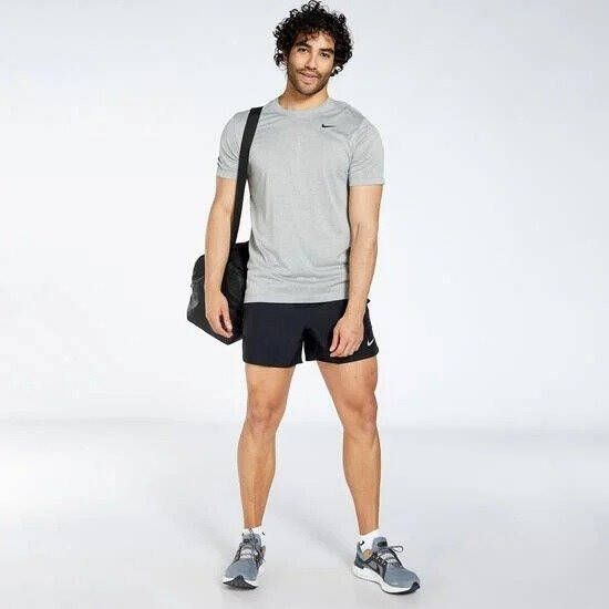 Nike dri-fit legend hardloopshirt grijs heren