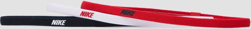 Nike elastieken haarbandjes 3-pack zwart rood