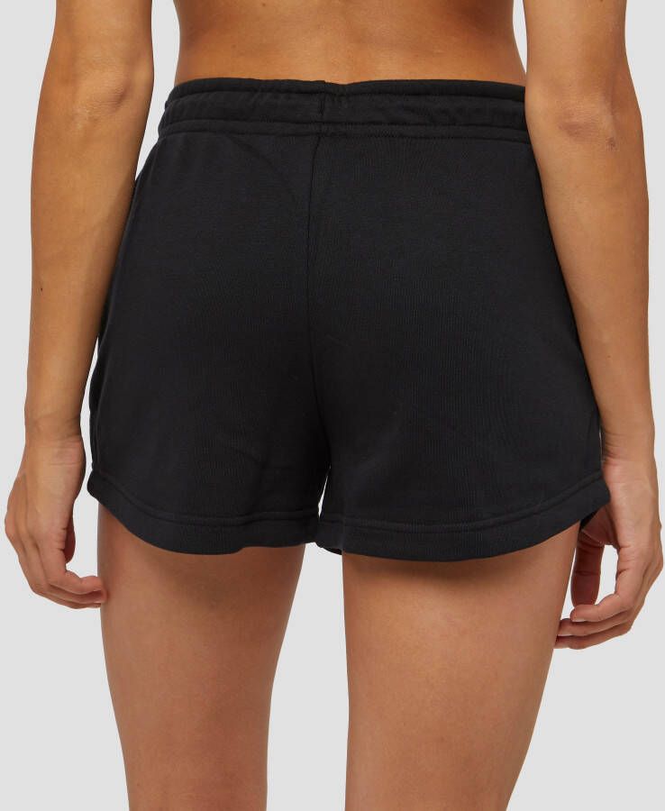 Nike essential french terry korte broek zwart dames