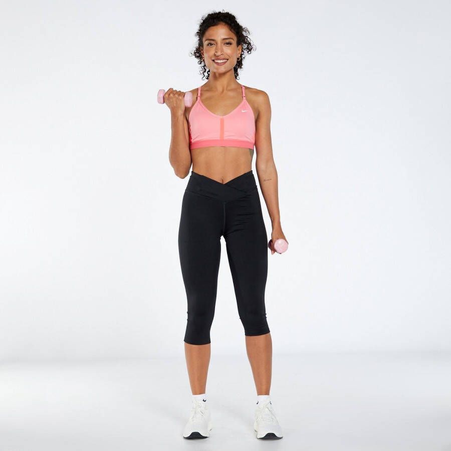 Nike indy v neck sportbh roze dames
