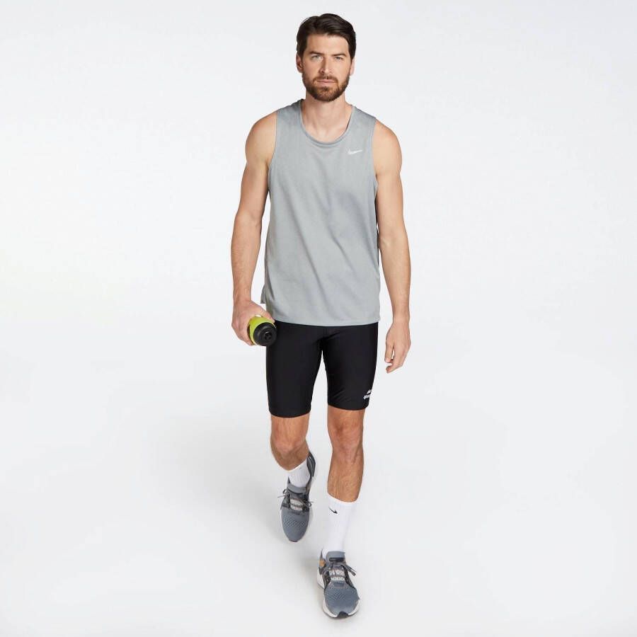 Nike miler hardlooptanktop grijs heren