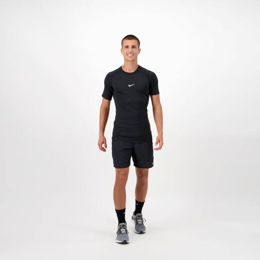 Nike pro hardloopshirt zwart heren