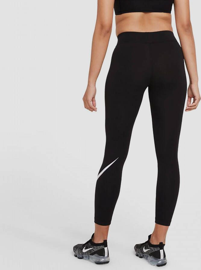 Nike sportswear essential mid rise legging zwart dames