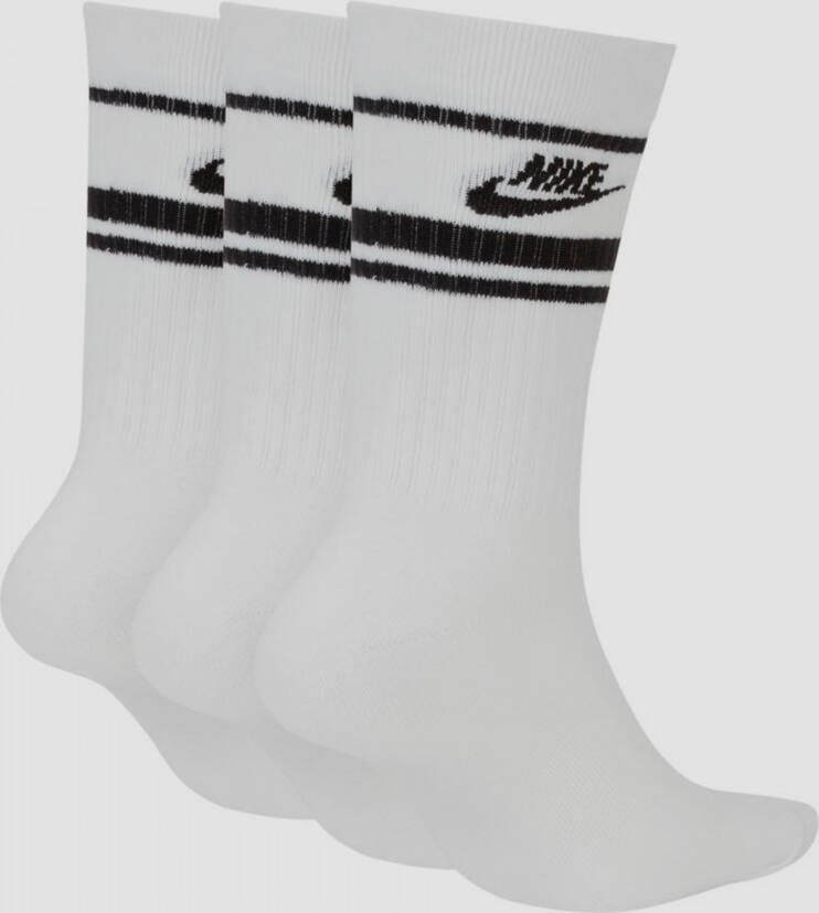 Nike 3 PACK Sportswear Essential Crew Socks Sokken in wit formaten: 34-38 - Foto 4
