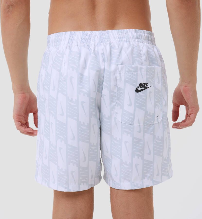 Nike sportswear repeat woven flow korte broek wit heren