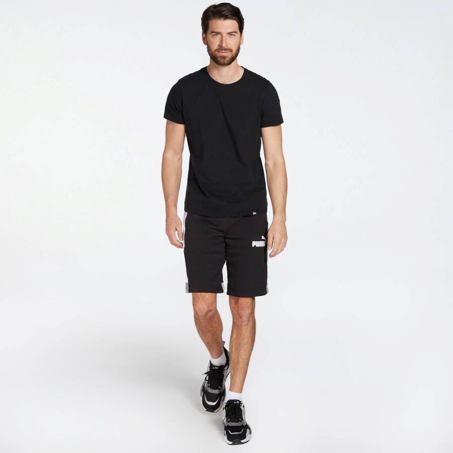 Puma colorblock korte broek zwart heren