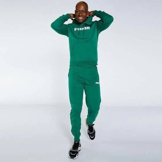 Puma essentials+ 2 logo joggingbroek groen heren