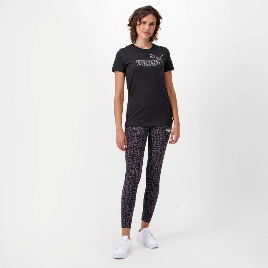 Puma leopard legging zwart dames