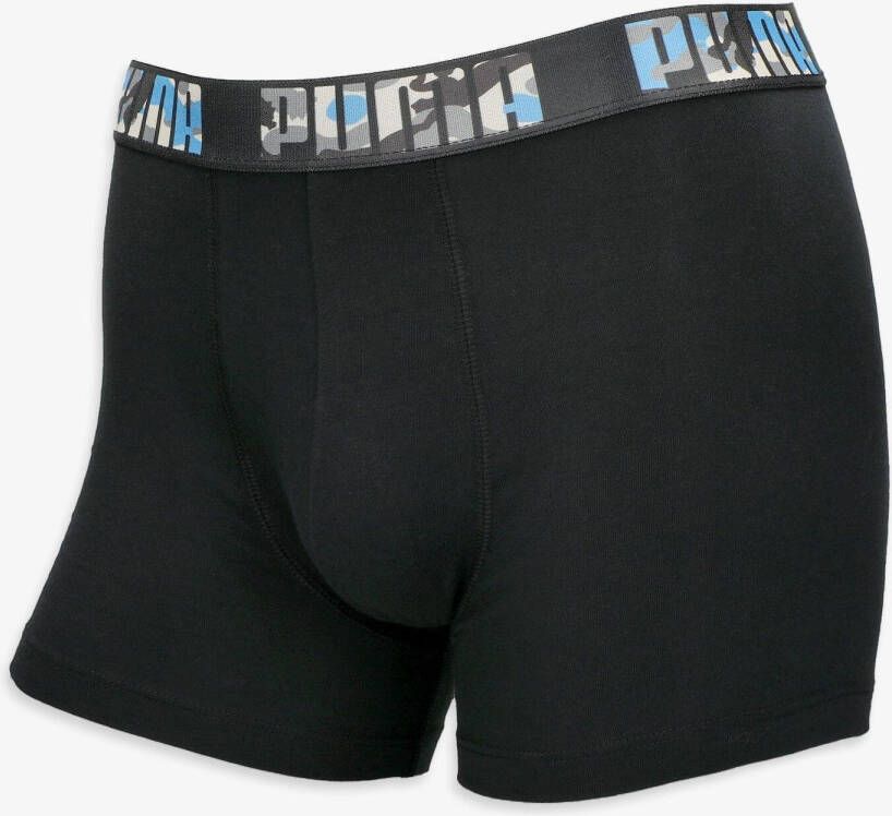 Puma print boxers 2-pack zwart grijs heren