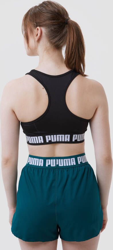 Puma strong medium-impact sportbh zwart dames