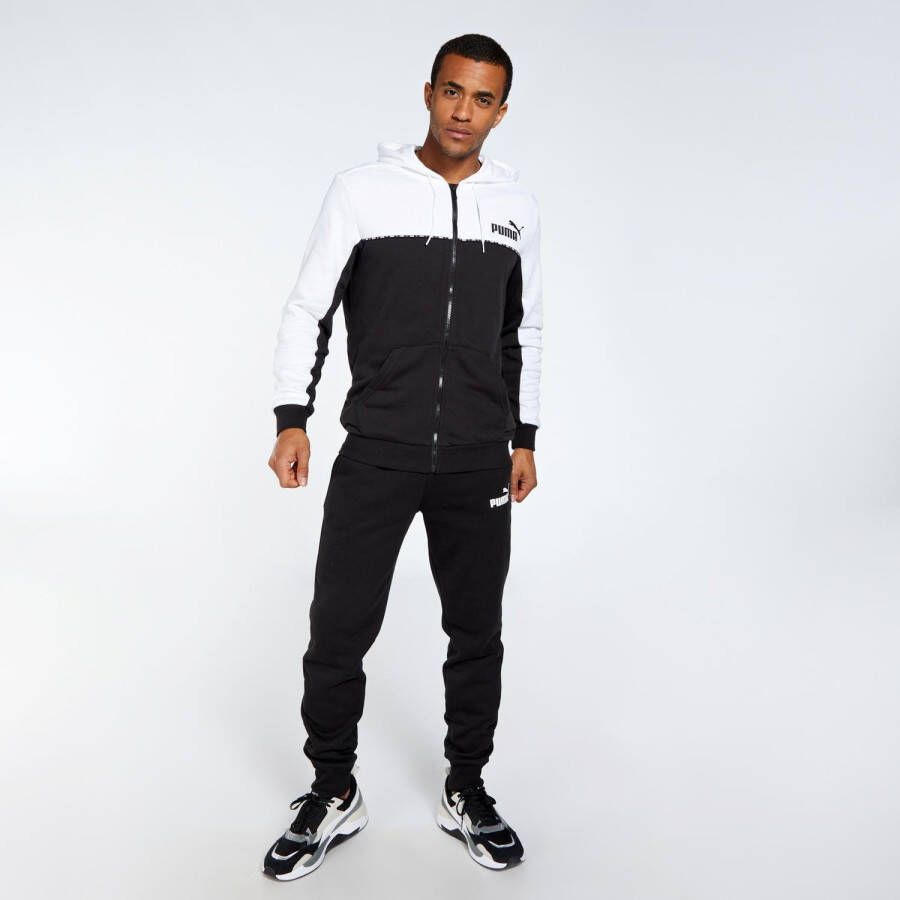 Puma trainingsjas zwart wit heren