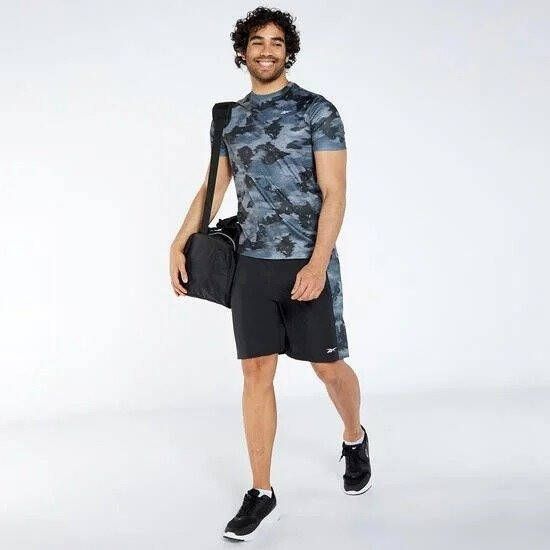 Reebok training camo sportbroekje 7-inch zwart heren