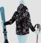 Roxy jetty geïsoleerde ski jas zwart wit dames - Thumbnail 14