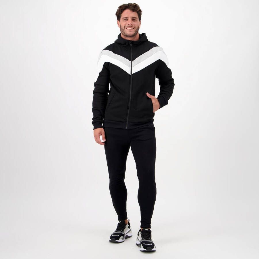 Silver joggingpak zwart grijs heren