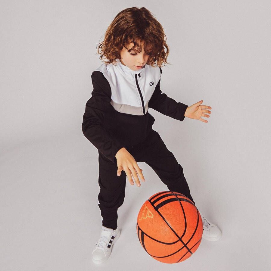 Silver trainingspak zwart wit kinderen