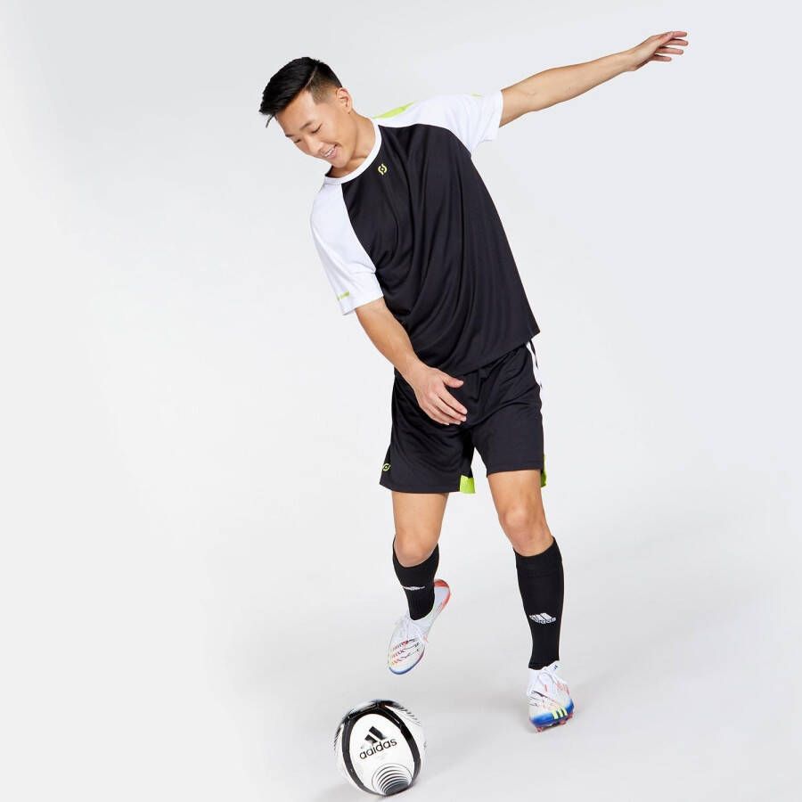 TEAM QUEST basic voetbalshirt zwart blauw heren