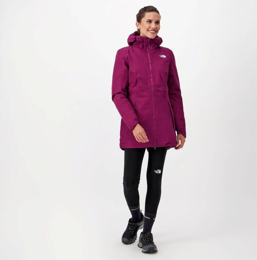 The North Face hikesteller insulated outdoorjas bruin paars dames