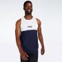 Fila dalie tanktop wit blauw heren - Thumbnail 1