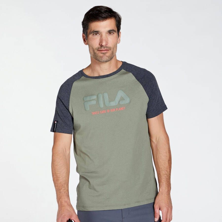 Fila T-shirt Khaki Outdoorshirt Heren