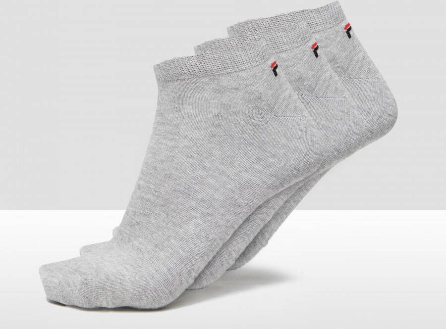 Fila Sokken UNISEX INVISIBLE PLAIN SOCKS met ingebreid logo bij de hiel (3 paar)