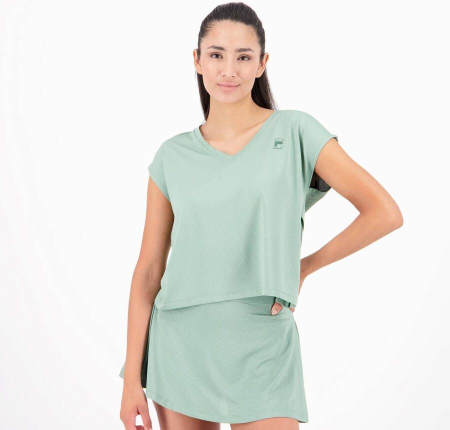 Fila tennisshirt groen dames