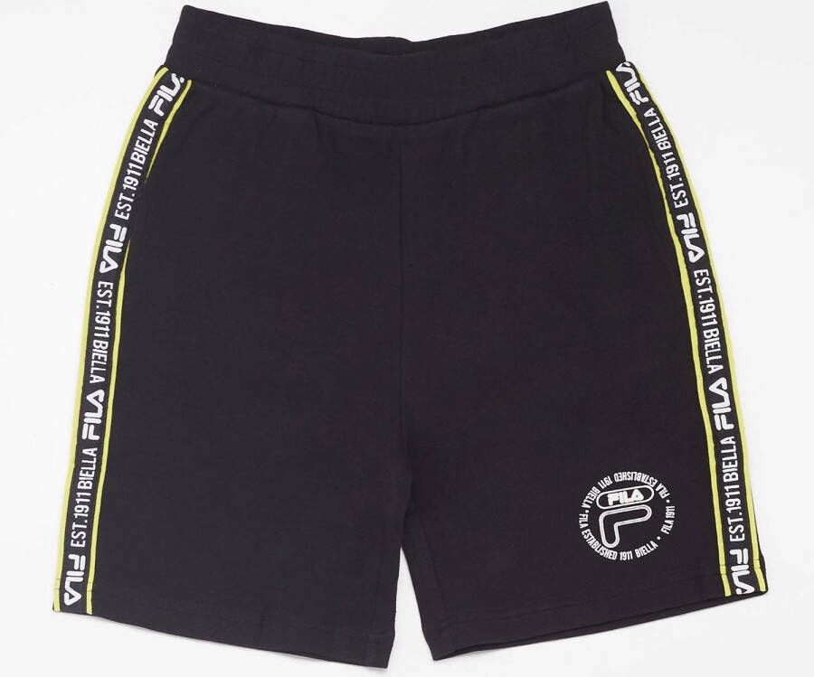 Fila terrence korte broek zwart kinderen
