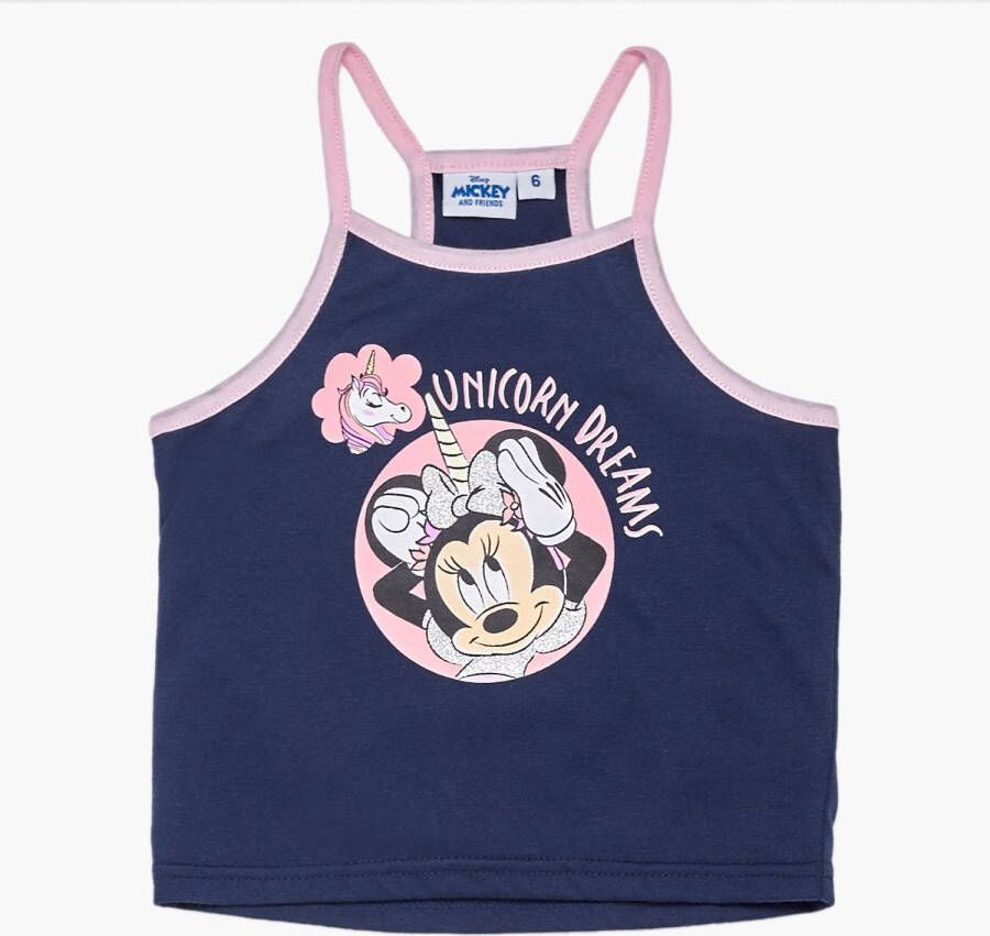 Disney Minnie Mouse Tanktop Blauw Dinsey Tanktop Meisjes