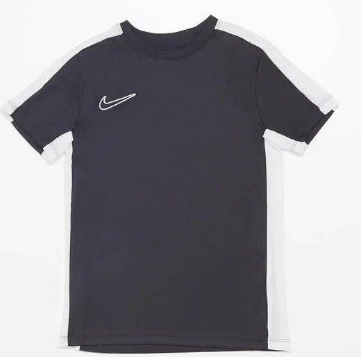 Nike academy 23 voetbalshirt zwart wit kinderen