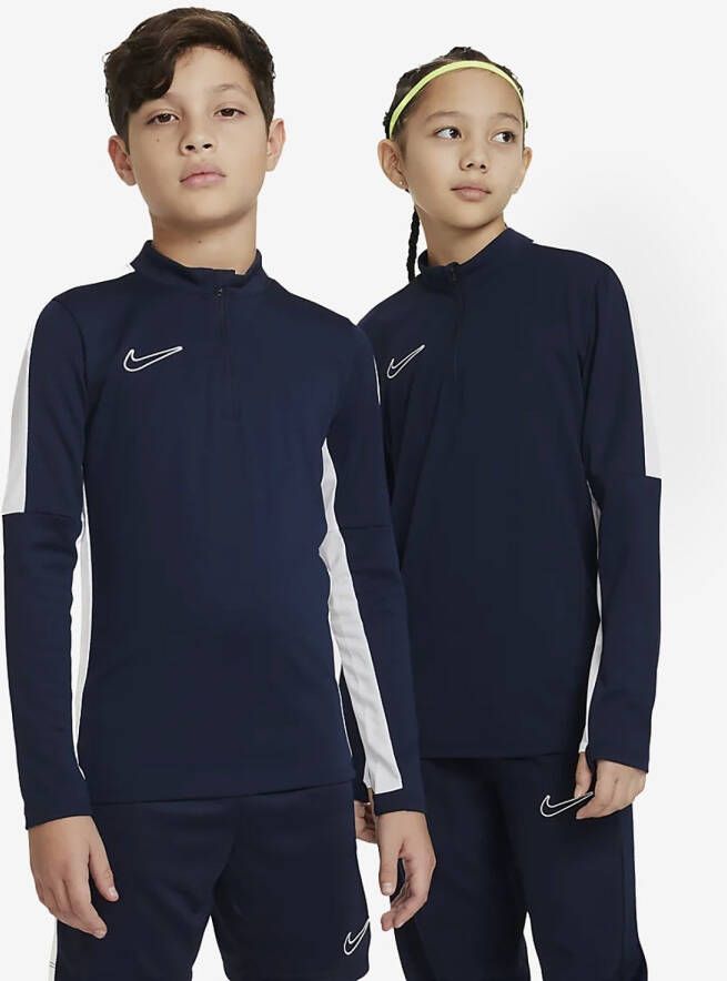 Nike academy 23 voetbaltop blauw wit kinderen
