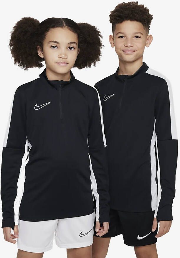 Nike academy 23 voetbaltop zwart wit kinderen