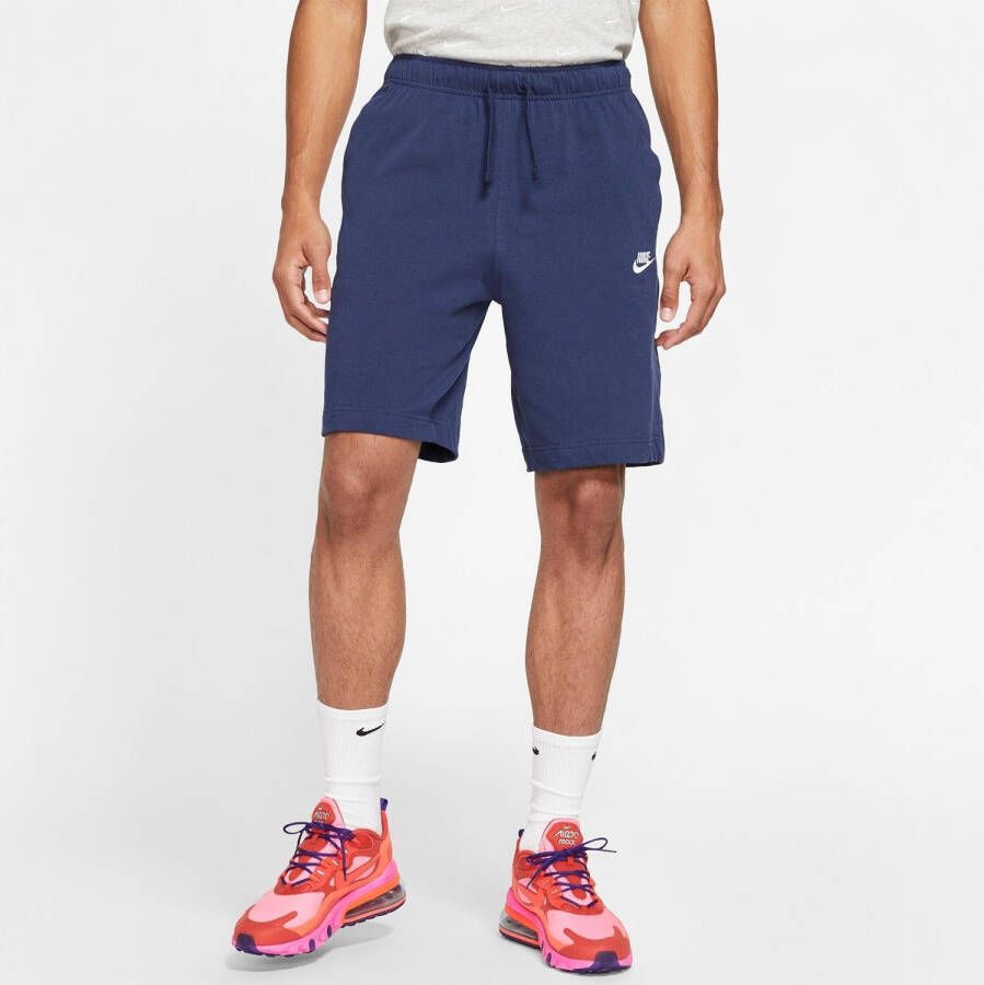 Nike club korte broek blauw heren