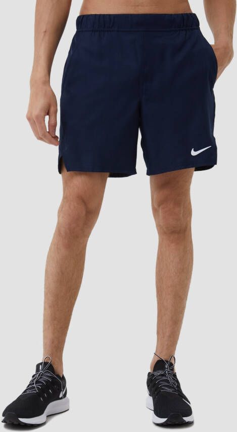 Nike court dri-fit victory 7-inch tennisshort blauw heren