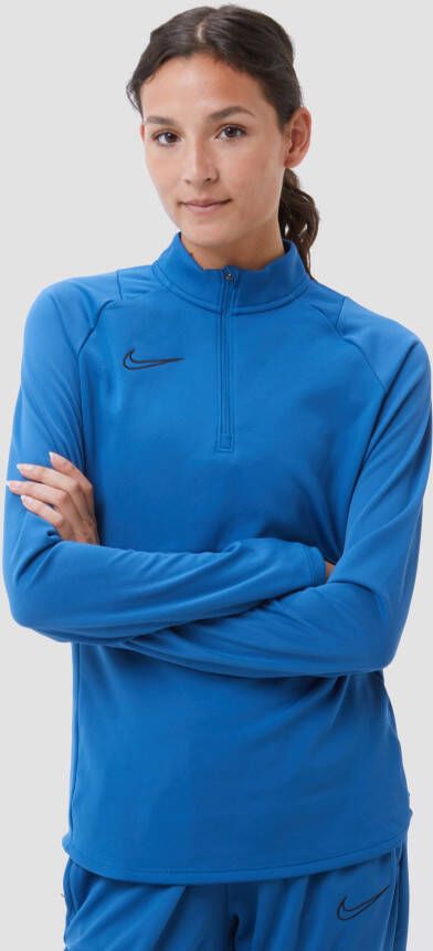 Nike dri-fit academy pro drill voetbaltop blauw dames