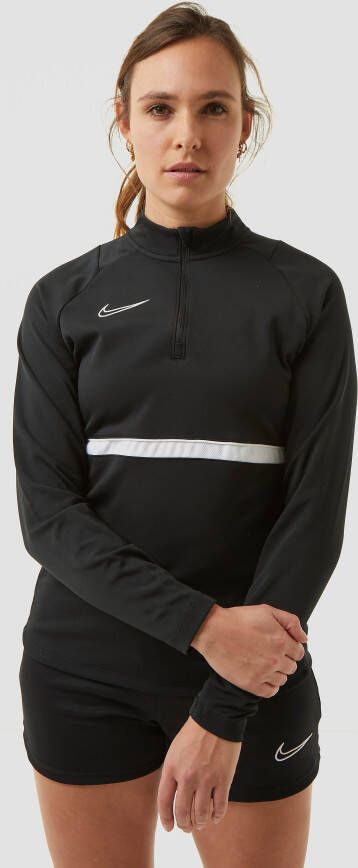 Nike dri-fit academy pro drill voetbaltop zwart wit dames