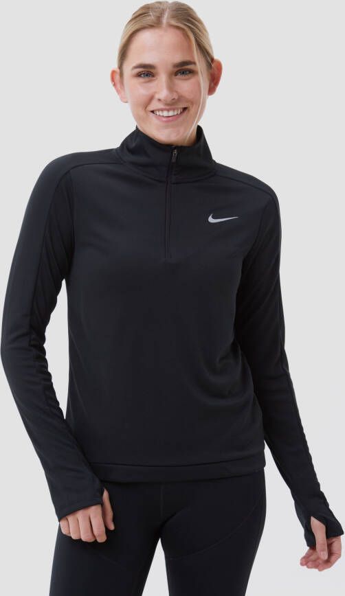 Nike dri-fit pacer hardlooptop zwart dames